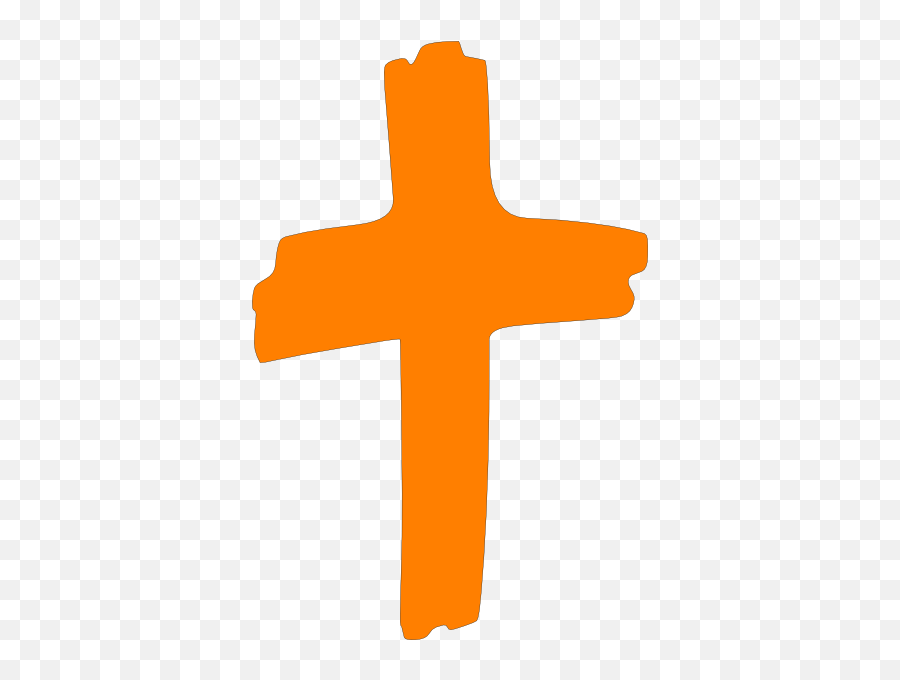 Orange Cross Clipart Png Image With No - Orange Cross,Cross Clipart Transparent Background