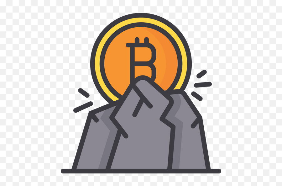 Free Bitcoin Mining Icon Of Colored - Language Png,Mining Icon Free