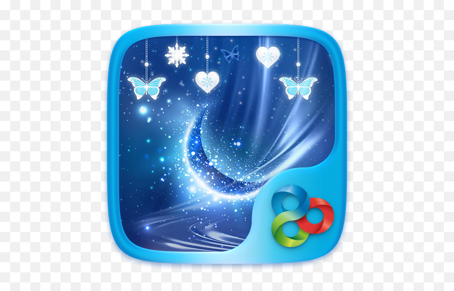 Blue Crystal Go Launcher Theme Apk 4099 - Download Apk Girly Png,Go Launcher Icon