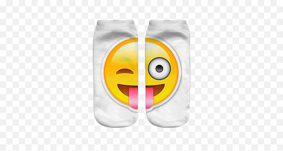 3d Emoji Printed Socks Out And - Meias Emoji Png,Tongue Out Emoji Png