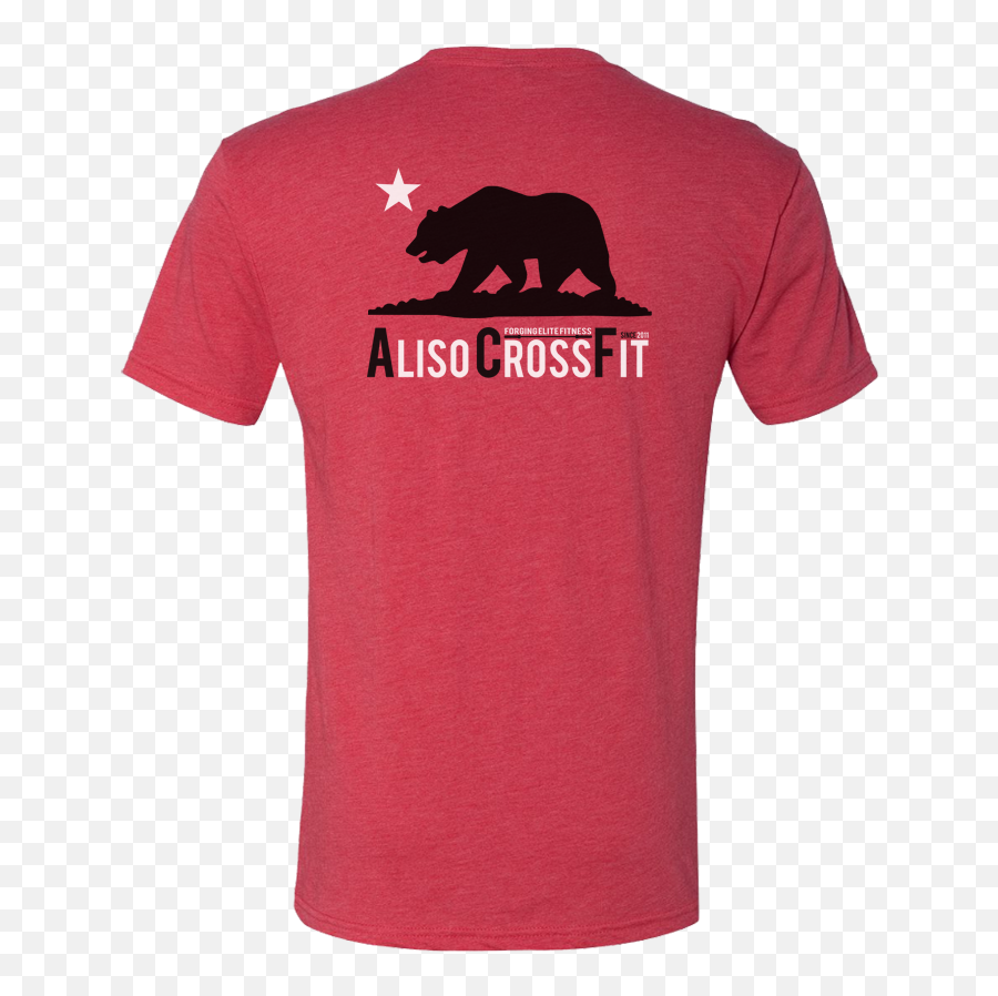 Acf California Bear Mens Tee Vintage Red Png