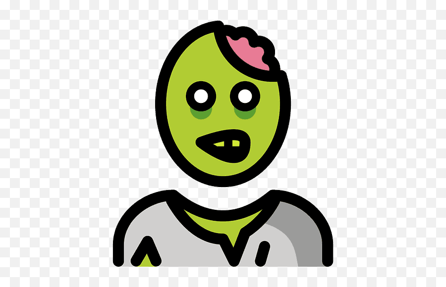 Zombie Emoji Clipart - Clip Art Png Download Full Size,Zombie Icon Png