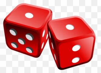 Dice Clipart Transparent Background - Red png