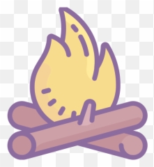 Campfire Icon - Free Download PNG and Vector Simple Fire Drawing