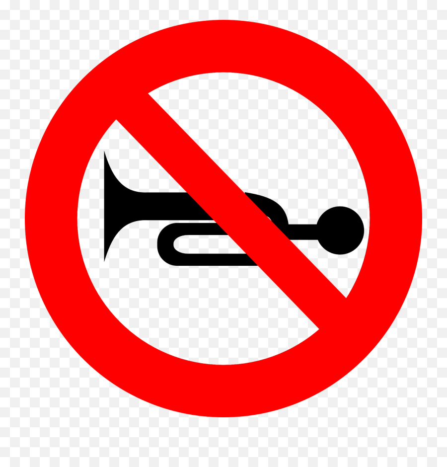 No Honking Stop Icon - Free Vector Graphic On Pixabay Blowing Of Horn Sign Png,No Sign Png