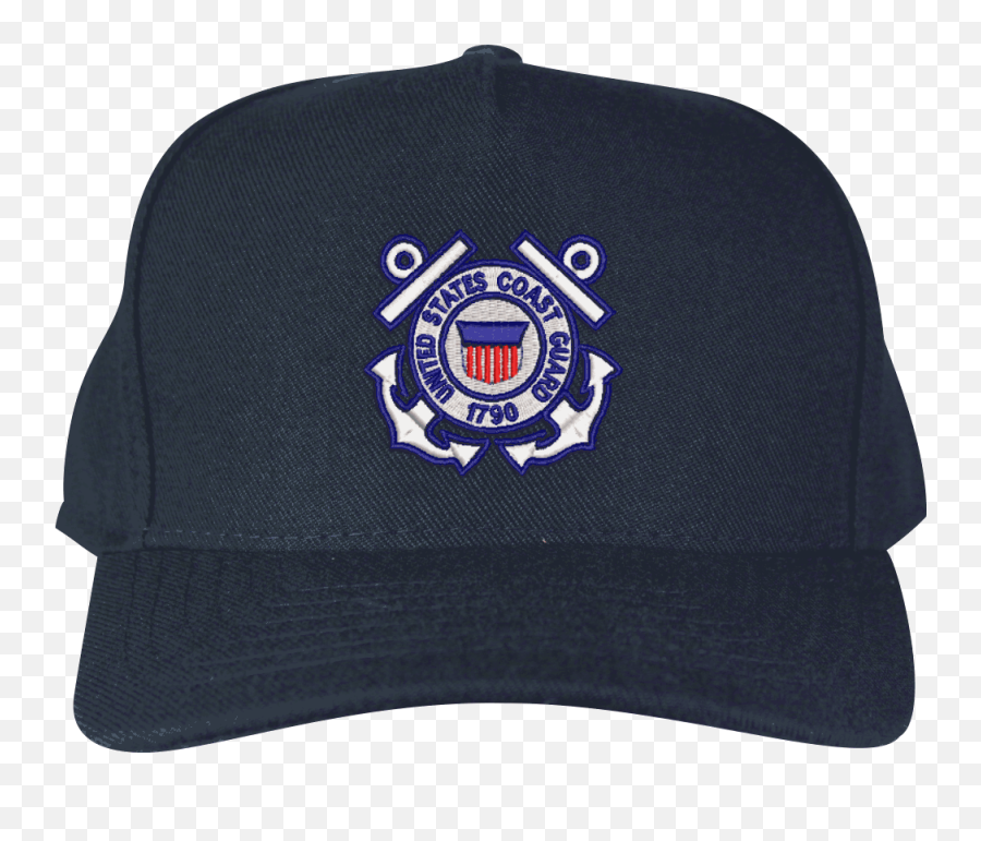 Us Coast Guard Logo Custom Embroidered Ball Cap - Baseball Cap Png,Police Hat Transparent