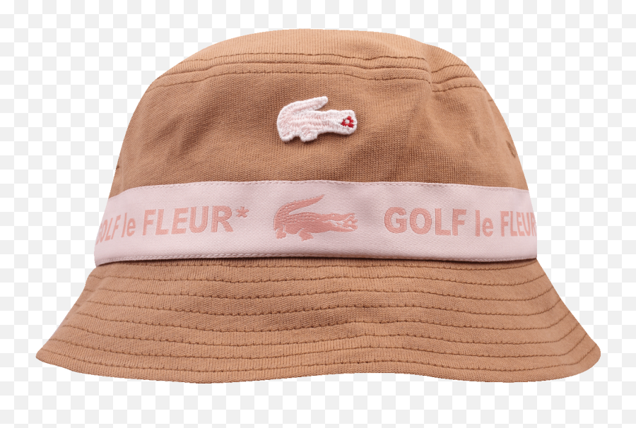 Lacoste Golf Le Fleur X Bucket Hat Pink Light Brown - Caps Holypopstorecom Visor Png,Bucket Hat Png