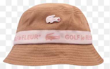 Lacoste Golf Le Fleur X Bucket Hat Pink Light Brown - Caps Holypopstorecom Visor Png,Bucket Hat Png