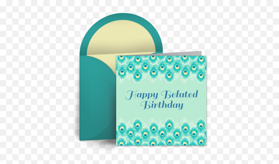 Belated Elegant Border Free Birthday Ecard - Elegant Belated Happy Birthday Png,Elegant Border Png