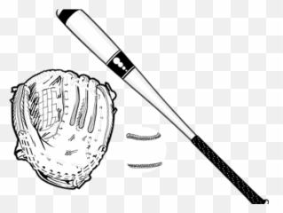 Download Baseball Bat Clipart Clear Background - Black And White Cliparts png