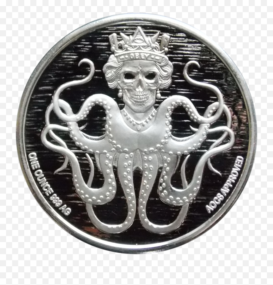 Coin Kraken Bitcoin Silver Free Hq - Silver Coin Png,Silver Coin Png