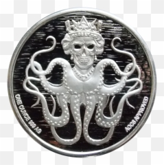 Coin Kraken Bitcoin Silver Free Hq - Silver Coin Png,Silver Coin Png