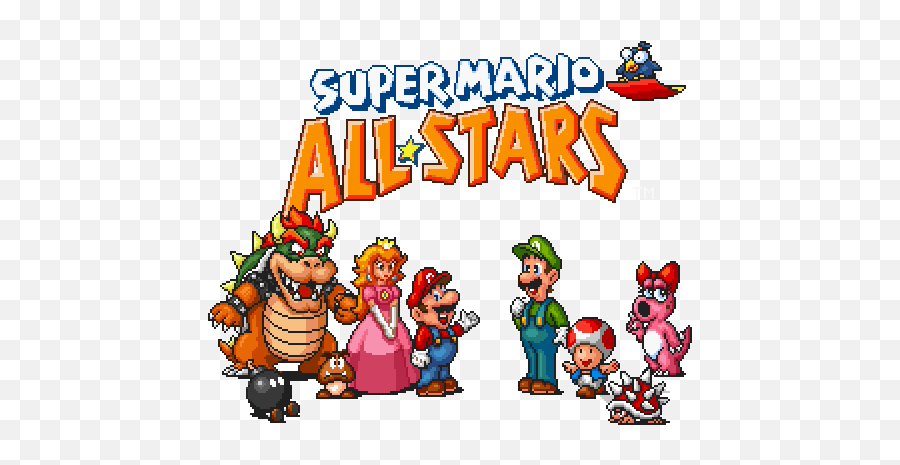 3 Super Mario All - Super Mario All Stars Gif Png,Mario Star Png