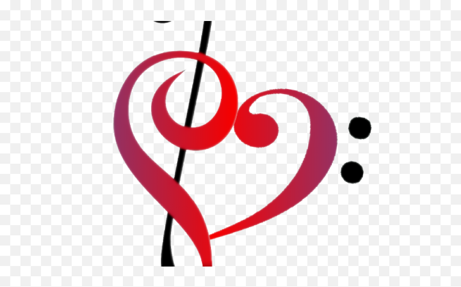 Music - Music Heart Gclef Png,Bass Clef Png