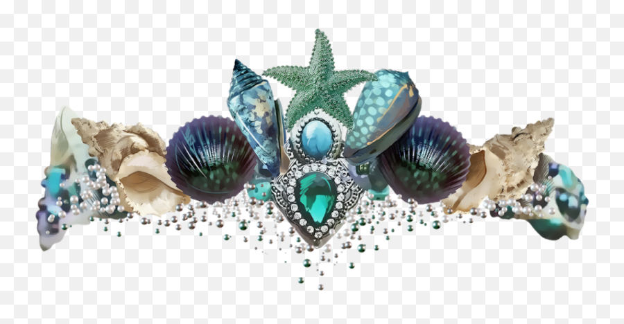 Library Of Sea Shell Crown Png - Mermaid Crown Png,Mermaid Transparent Background