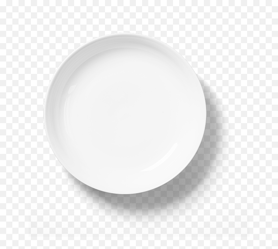 Dish Plate Tableware White Circle - Plate Png,Black Circle Transparent