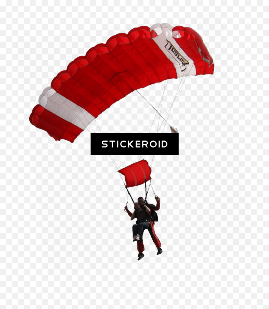 Download Red And White Parachute - Full Size Png Image Pngkit Paraglide Png Red,Parachute Png