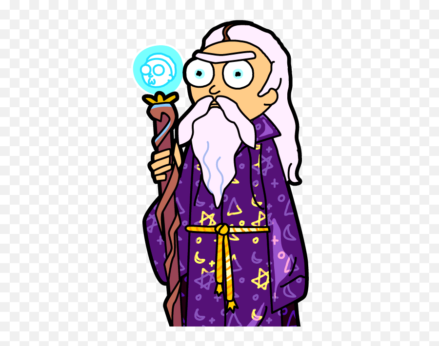 61 - Wizard Morty Pocketmortysnet Wizard Rick And Morty Png,Wizard Beard Png