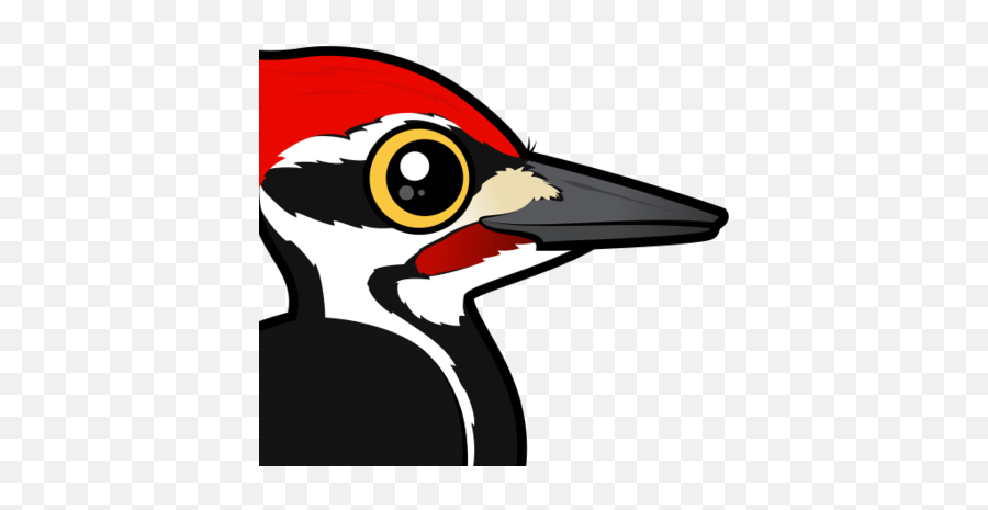 Library Of Pileated Woodpecker Banner Black And White Stock - Birdorable Woodpecker Png,Woody Woodpecker Png