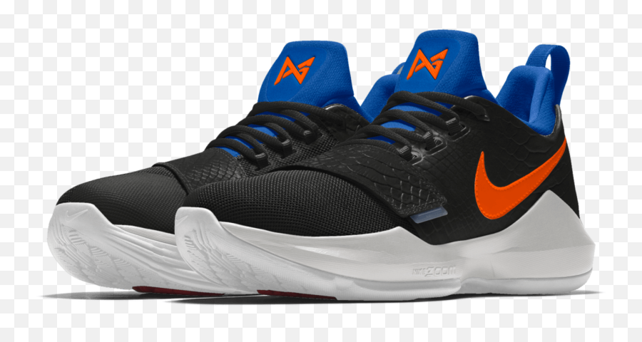 Download Hd Nike Pg1 Nikeid Okc Thunder - Paul George Shoes Paul George Okc Color Shoes Png,Paul George Png