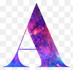 Letter A Galaxy In White Background Weekender Tote Bag - Galaxy png