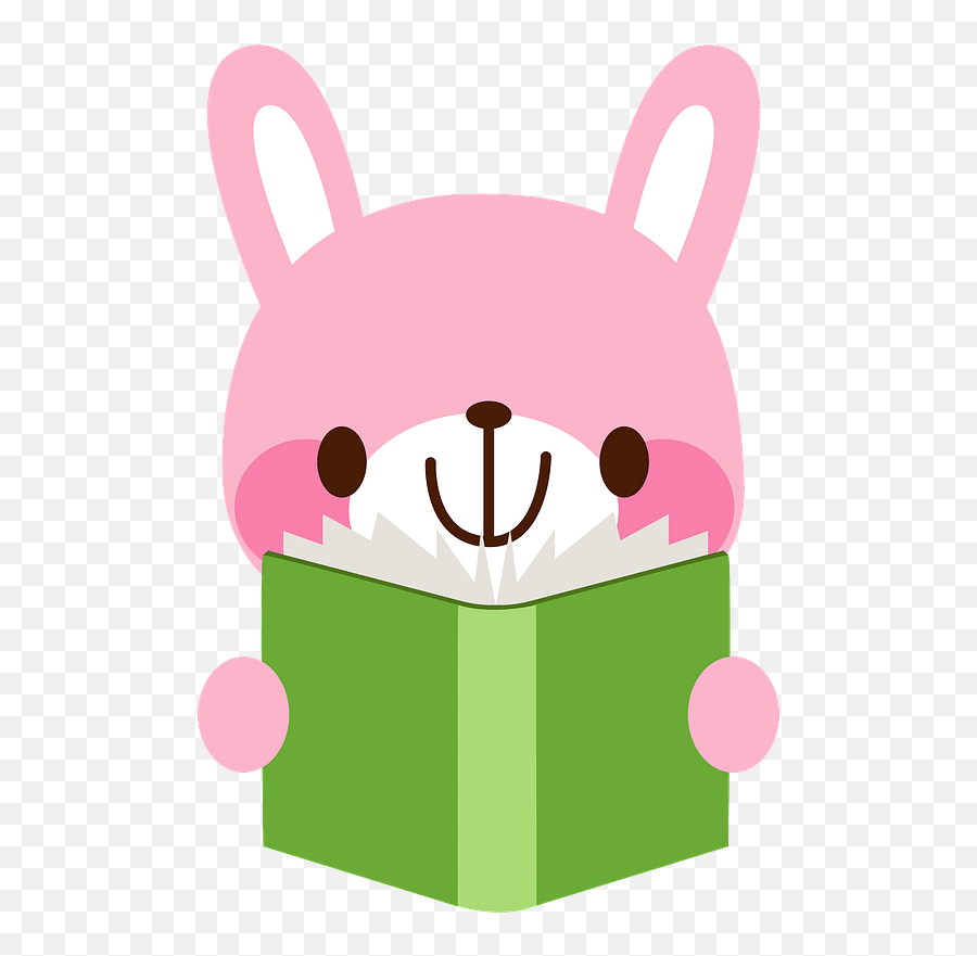Rabbit Is Reading A Book Clipart - Cartoon Png,Book Clip Art Png