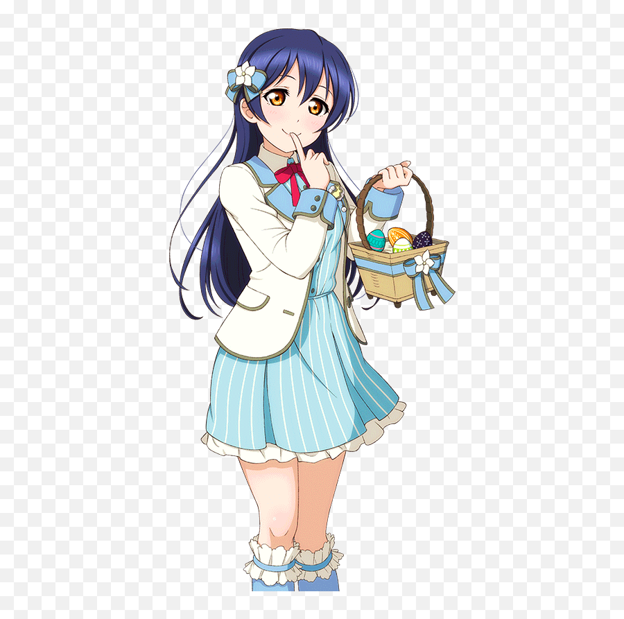 Love Live Umi Sonoda Nico Yazawa Easter Set Event Cards - Umi Sonoda Cards Png,Nico Yazawa Png