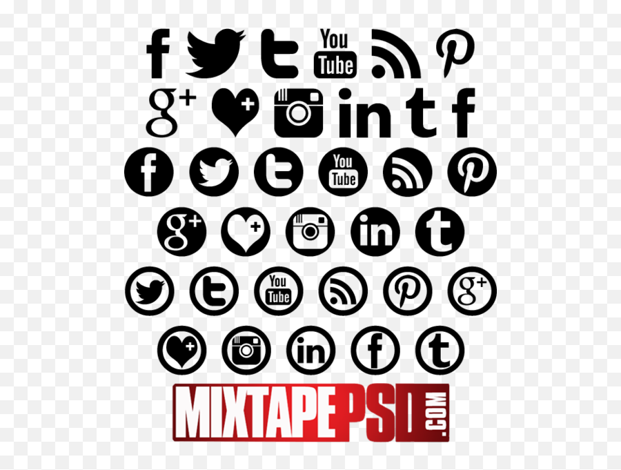 Social Media Logos - Transparent Background Transparent Social Media Icons Png,Social Media Logos