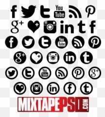Social Media Logos - Transparent Background Icons png