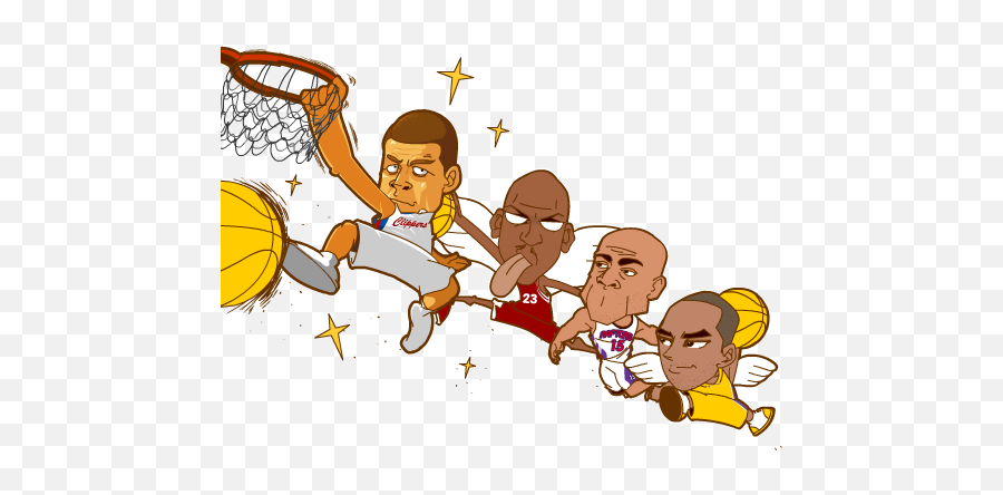 Download Blake Griffin Is The Dunk King Of Kings - Cartoon Cartoon Png,Blake Griffin Png