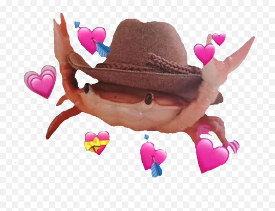 Wholesome Wholesomememes Crab Sticker By C - Crab With Cowboy Hat Png,Crab Png