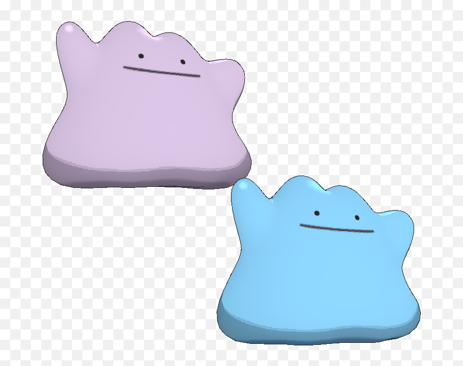 132 Ditto - Ditto Pokemon Model Png,Ditto Png