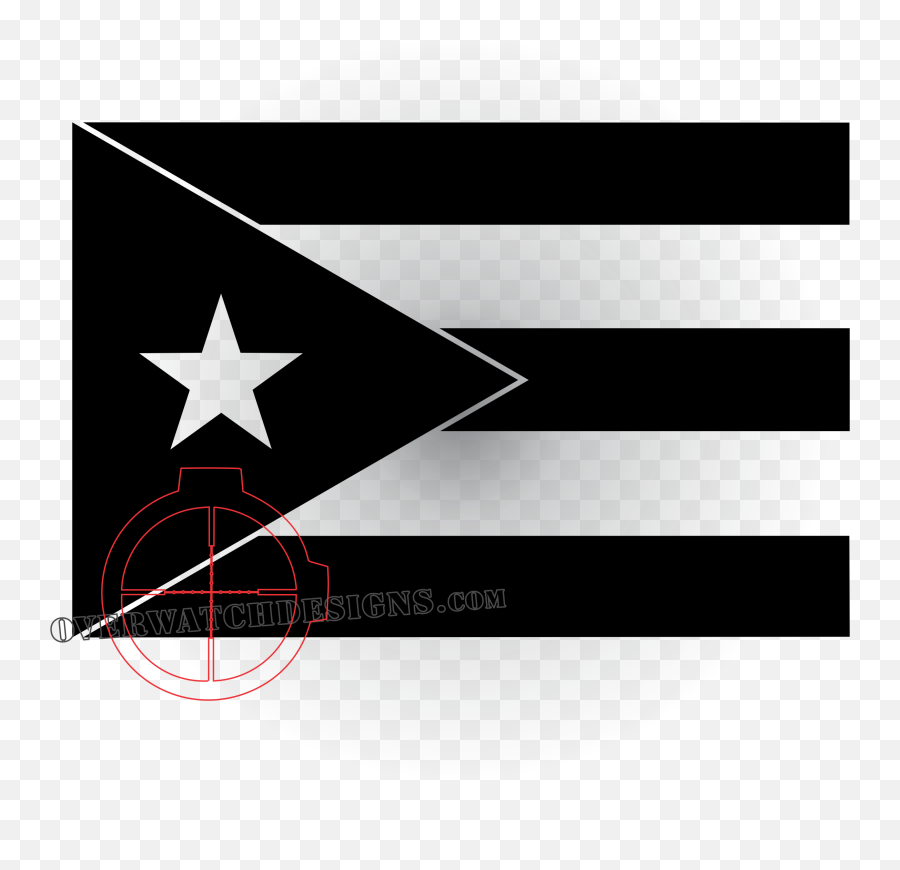 Puerto Rico Flag Decal - Black Puerto Rican Flag Png,Puerto Rico Png