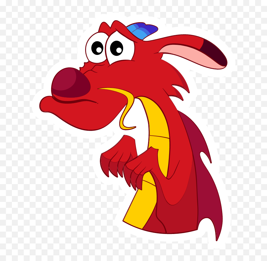 Pin - Mushu Stickers Png,Mulan Transparent