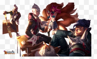 League Of Legends Lol Academy Ahri - Academy Darius Png,Ahri Transparent