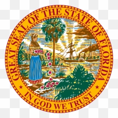 Seal Of Florida Svg Vector Clip Art - State Flag png