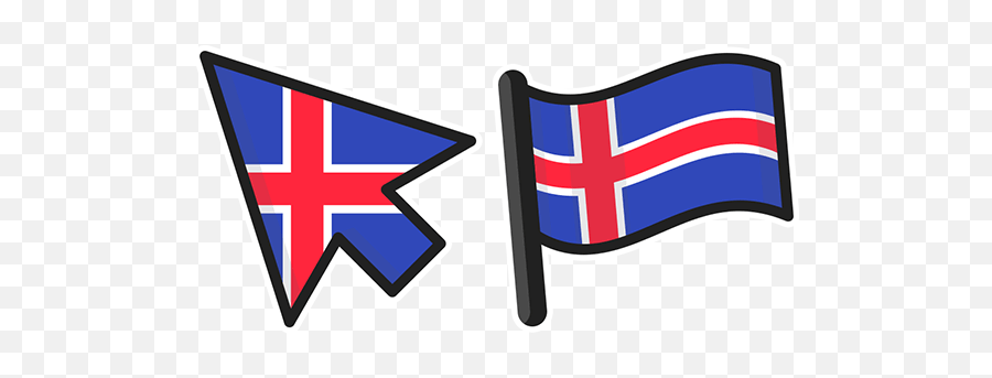 Iceland Flag Cursor U2013 Custom - Uae Cursor Png,Uruguay Flag Png