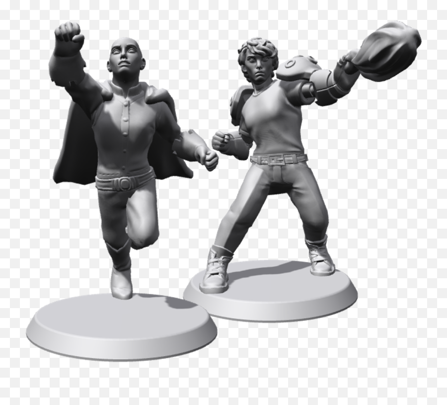 Saitama And Genos Figurines Onepunchman - Fictional Character Png,Genos Png