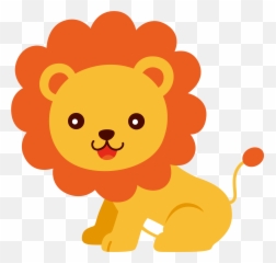 Clip Transparent Library Lion Png Files - Cute Lion Clipart,Mountain Lion Png