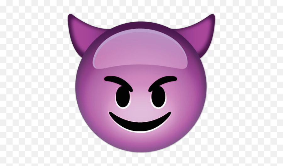 Wall Stickers Smiling Face With Horns - Evil Emoji Face Png,Smiling Emoji Transparent