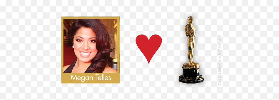 Megan Telles I Love The Oscars Gold Knight - Latest Step Cutting Png,Oscars Png