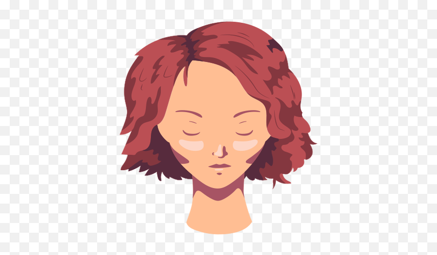Woman Face Hair Short Flat - Illustration Png,Woman Face Png