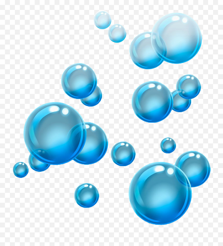 Blue Floating Water Bubbles Png - Water Bubbles Clipart Png,Transparent Bubbles