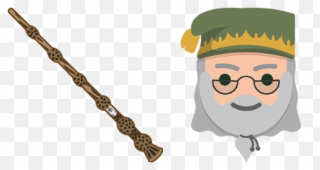 Harry Potter Dumbledore Wand Cursor U2013 Custom Browser - Harry Potter Wand Cartoon Png,Dumbledore Png