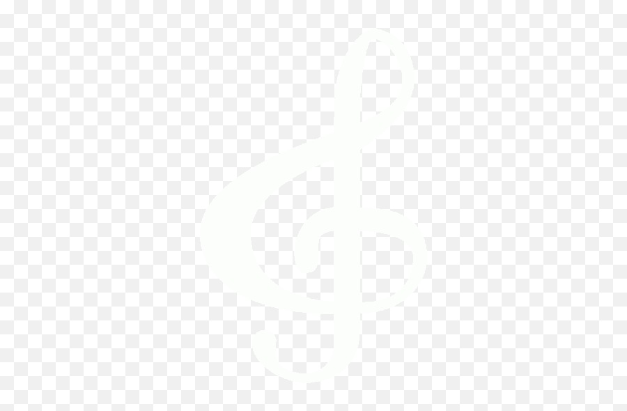 White Treble Clef Icon - Icon White Music Png,Treble Icon