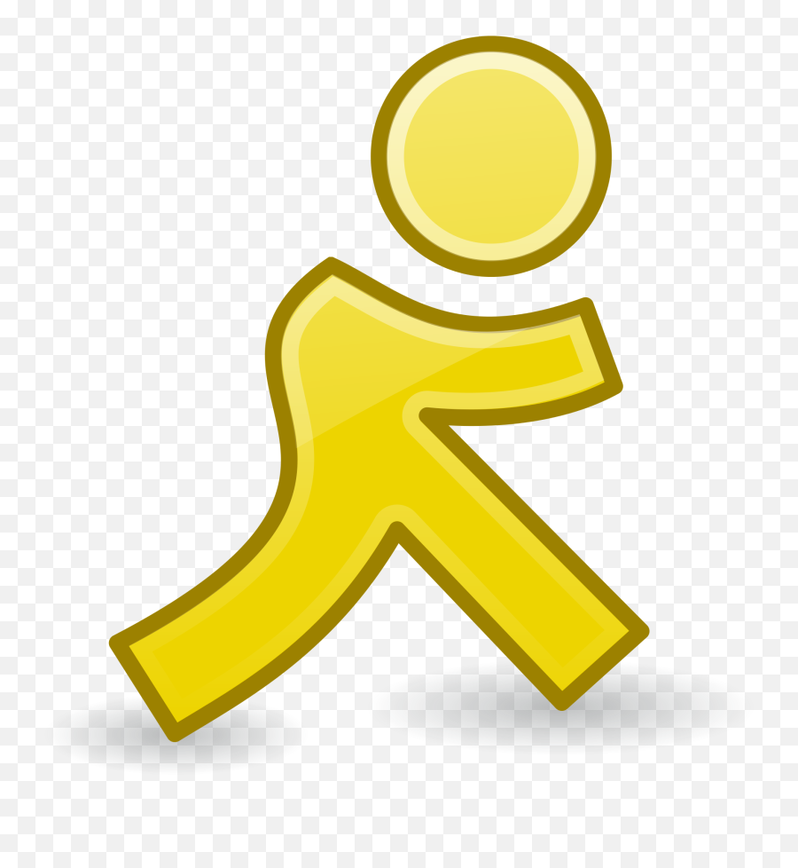 Yellow Icon Of Walking Man Free Image Download - Walk Yellow Png,Person With Walker Icon
