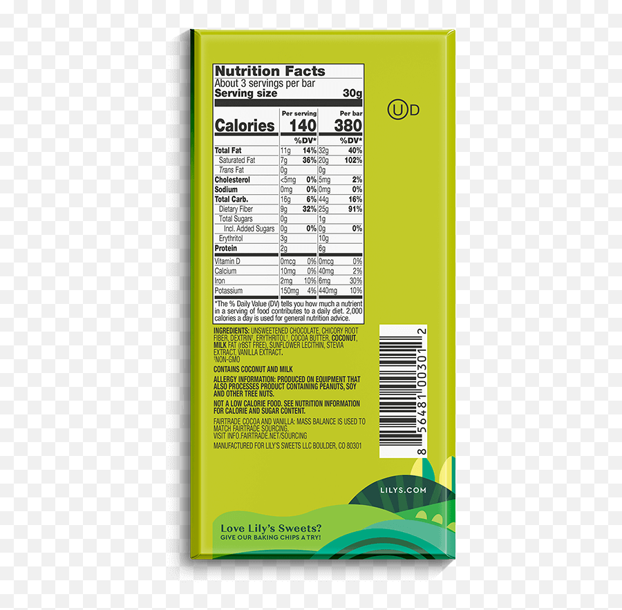 Coconut - Nutrition Facts Label Png,Green Icon With 3 Bars