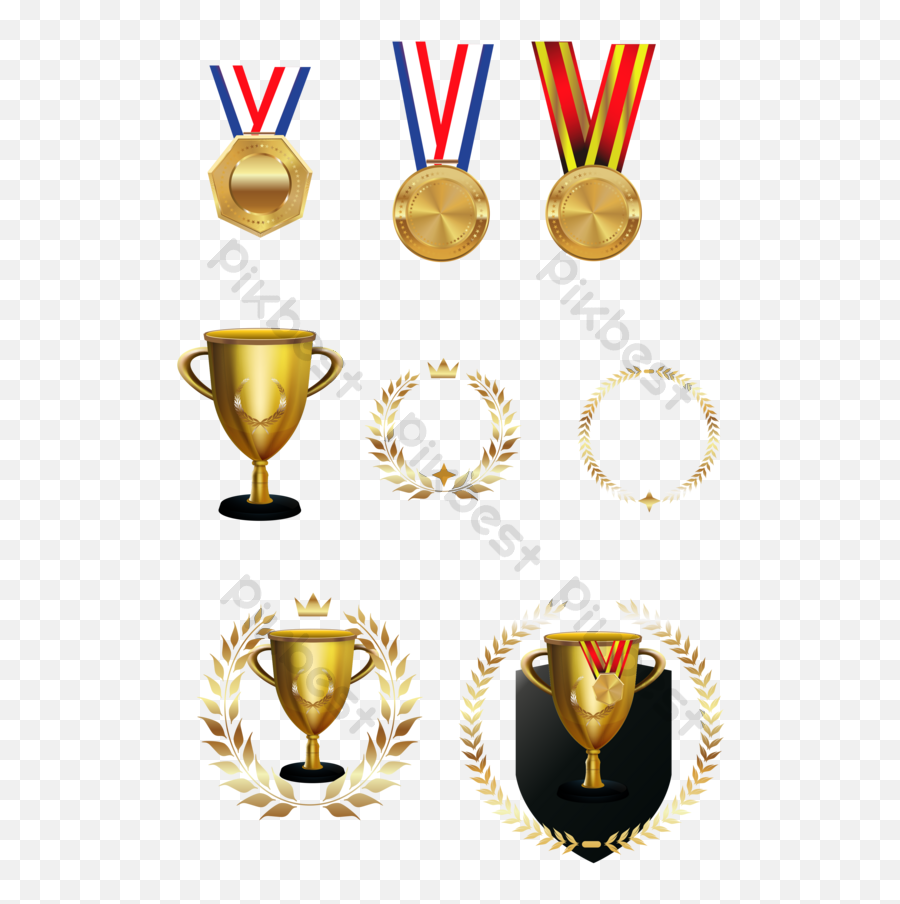 Trophy Medal Picture Psd Free Download - Pikbest For Cricket Png,Gold Medal Icon Olympics