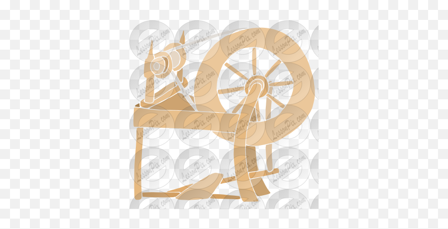 Spinning Wheel Stencil For Classroom Therapy Use - Great Antique Png,Spinning Icon