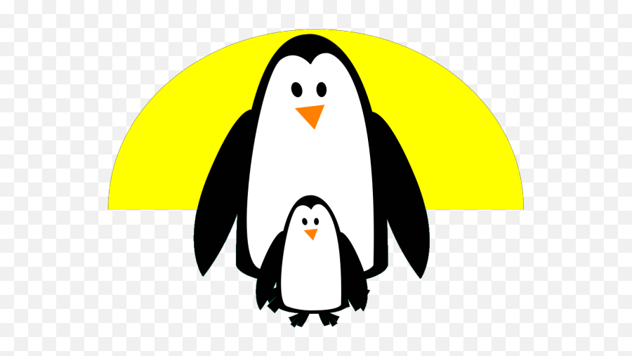 Penguin Mom And Baby Png Svg Clip Art For Web - Download Baby And Mother Penguin Clipart,Mother And Baby Icon